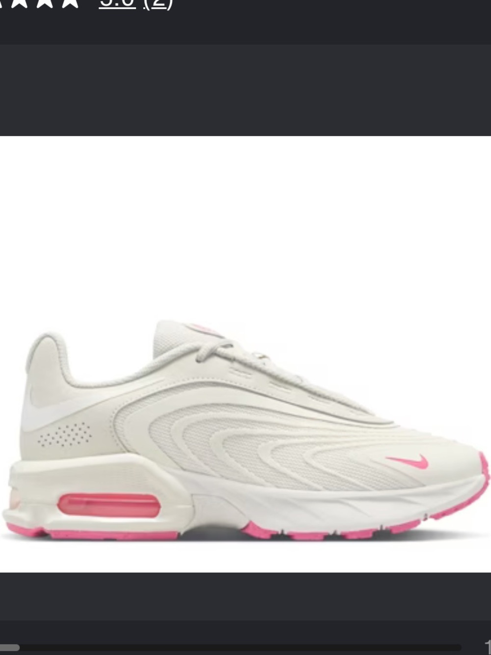 Nike Air Max Fire Pink and Taupe Cushioned Running Sneakers